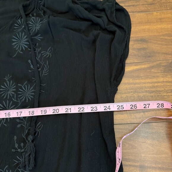 Torrid Women's Embroidered Boho Swim Cover Up Tunic Dress Size 3X 100% Cotton - Picture 7 of 8